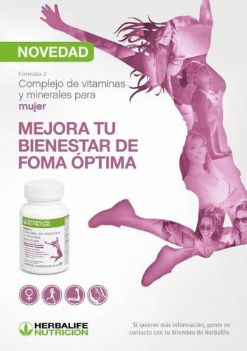 Fórmula 2 Complemento MULTIVITAMÍNICO para MUJER