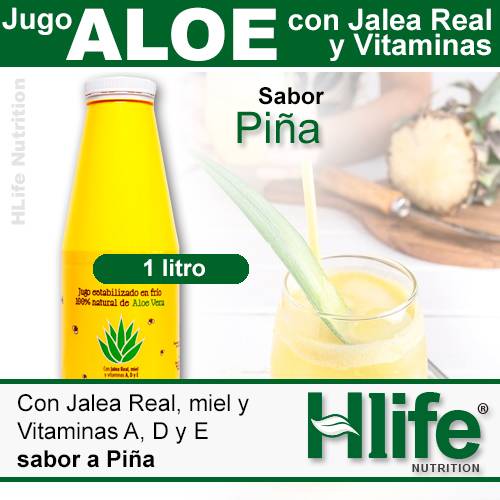 Jugo Aloe + Jalea real y Vitaminas (1 Litro)