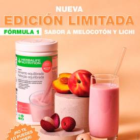 Nuevo batido Herbalife de Melocotón y Lichi 