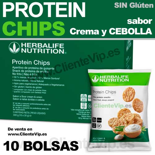 Protein Chips Herbalife sabor Crema y Cebolla