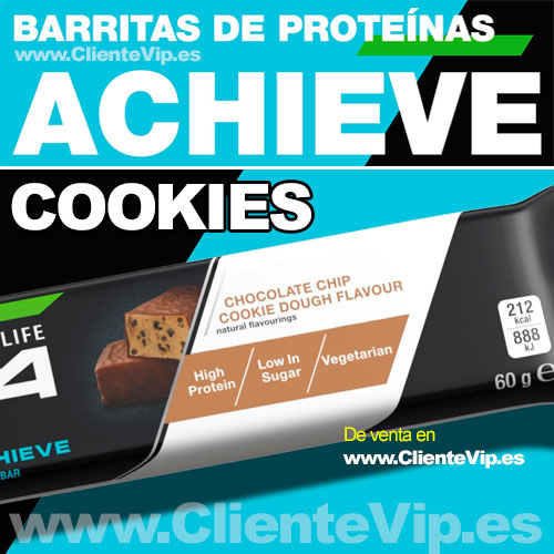 Barritas de Proteínas Achieve H24 Cookies